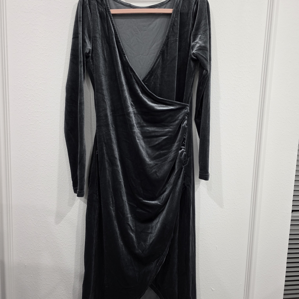 CyperSoul V-Neck Maxi Dress